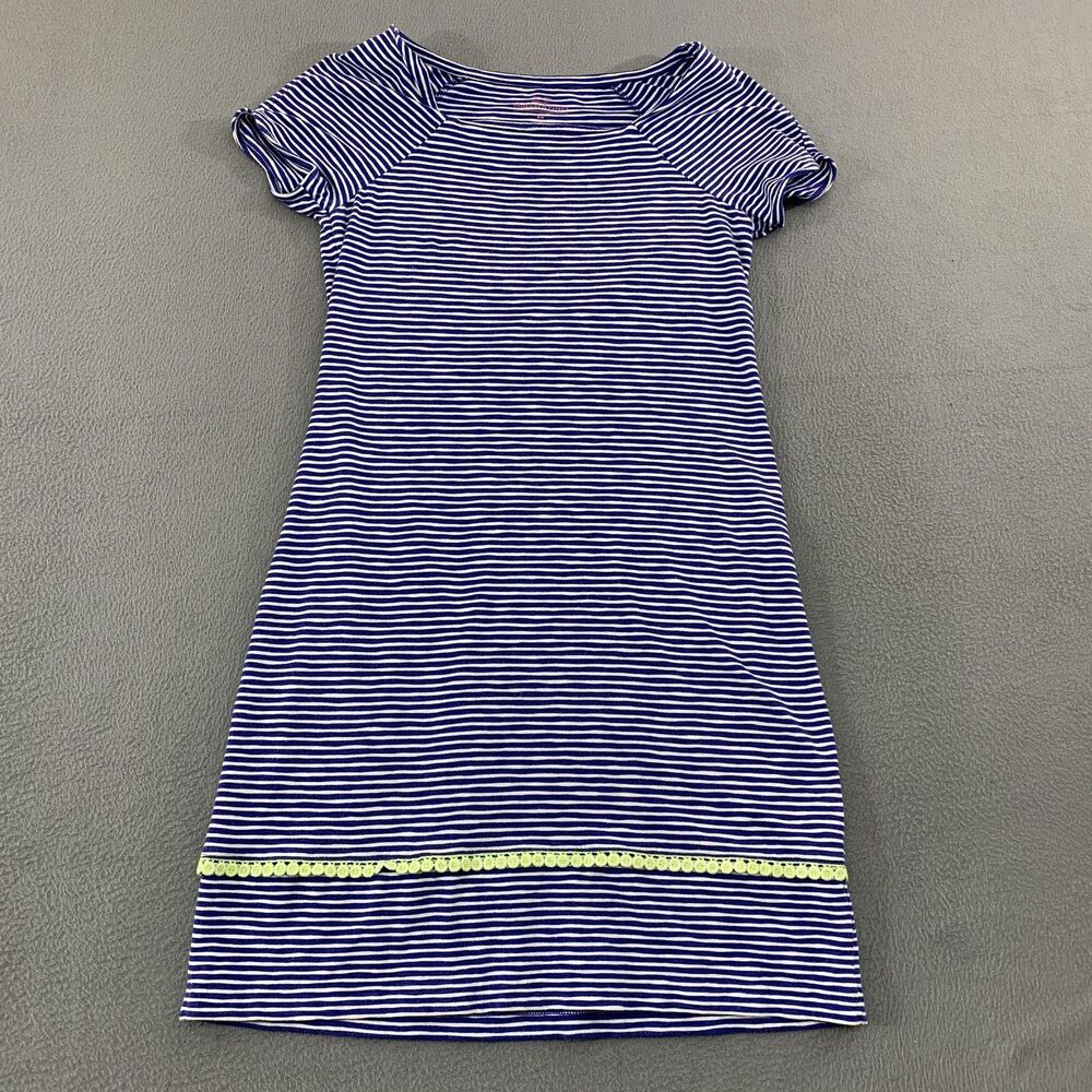Vineyard Vines Dress Womens XS Navy White Striped Short Sleeve T-Shirt Knit